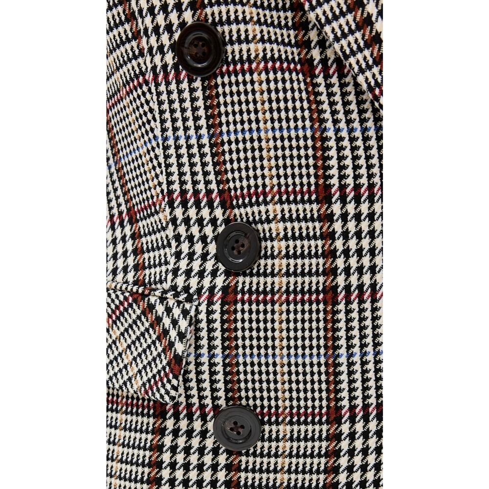 Veronica Beard Ellette Dickey Jacket Black White Multi Plaid Blazer Size 10 - Picture 8 of 16